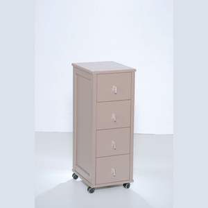 Carrito Compacto Moderno de Madera Maciza de Haya con Cajones y Superficie de Azulejos, Exclusivo para Uso en Múltiples Habitaciones - Product Image 1