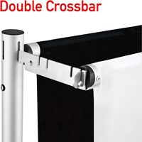 Support de fond de scène télescopique K37 double, robuste, 10x10 pieds, double barre transversale, tuyau et draperie, réglable, aluminium, fond de scène mural pour fleurs