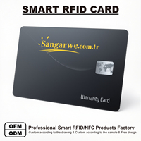 Cartes NFC RFID en PVC noir mat et blanc, avec caractéristiques de sécurité UV 213, pour identification sécurisée, laser QR, CR80, réinscriptibles, vierges, clonables, pour entreprises