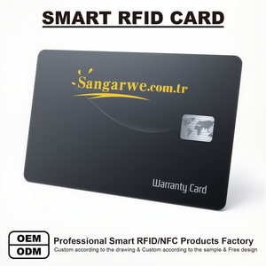 Cartes NFC RFID en PVC noir mat et blanc, mini-tags, fonctionnalités <span class=keywords><strong>de</strong></span> sécurité pour paiement, identification sécurisée, code QR, CR80, vierges réinscriptibles, pour entreprises - Product Image 1