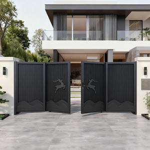 Diseño <span class=keywords><strong>de</strong></span> Puerta Moderna para Patio, Puertas <span class=keywords><strong>de</strong></span> Aluminio, Último Modelo <span class=keywords><strong>de</strong></span> Puerta <span class=keywords><strong>Principal</strong></span> Metálica, Puerta Corredera <span class=keywords><strong>de</strong></span> Esquina, Puerta Automática para <span class=keywords><strong>Entrada</strong></span> <span class=keywords><strong>de</strong></span> Vehículos - Product Image 3