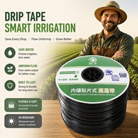 Selang Irigasi Tetes HDPE Hitam Tahan Lama, Bahan Baku Komposit Untuk Pertanian, Rumah Kaca, Buah, dan Sayuran