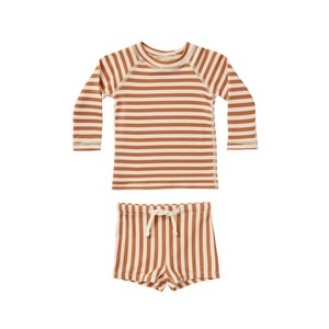 Ensemble de bain protection UV à séchage rapide pour garçon, protège-éruption à manches longues et imprimé nordique + <span class=keywords><strong>short</strong></span> de bain (2-10 ans) Maillot de bain protection solaire pour enfant - Product Image 5