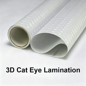 <span class=keywords><strong>Film</strong></span> de lamination à froid 3D effet œil de chat 110 microns, feuille PVC mate, brillante ou gaufrée pour affiches et décoration photo - Product Image 3