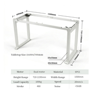 Bureau de direction ergonomique moderne, table électrique réglable en hauteur, double moteur