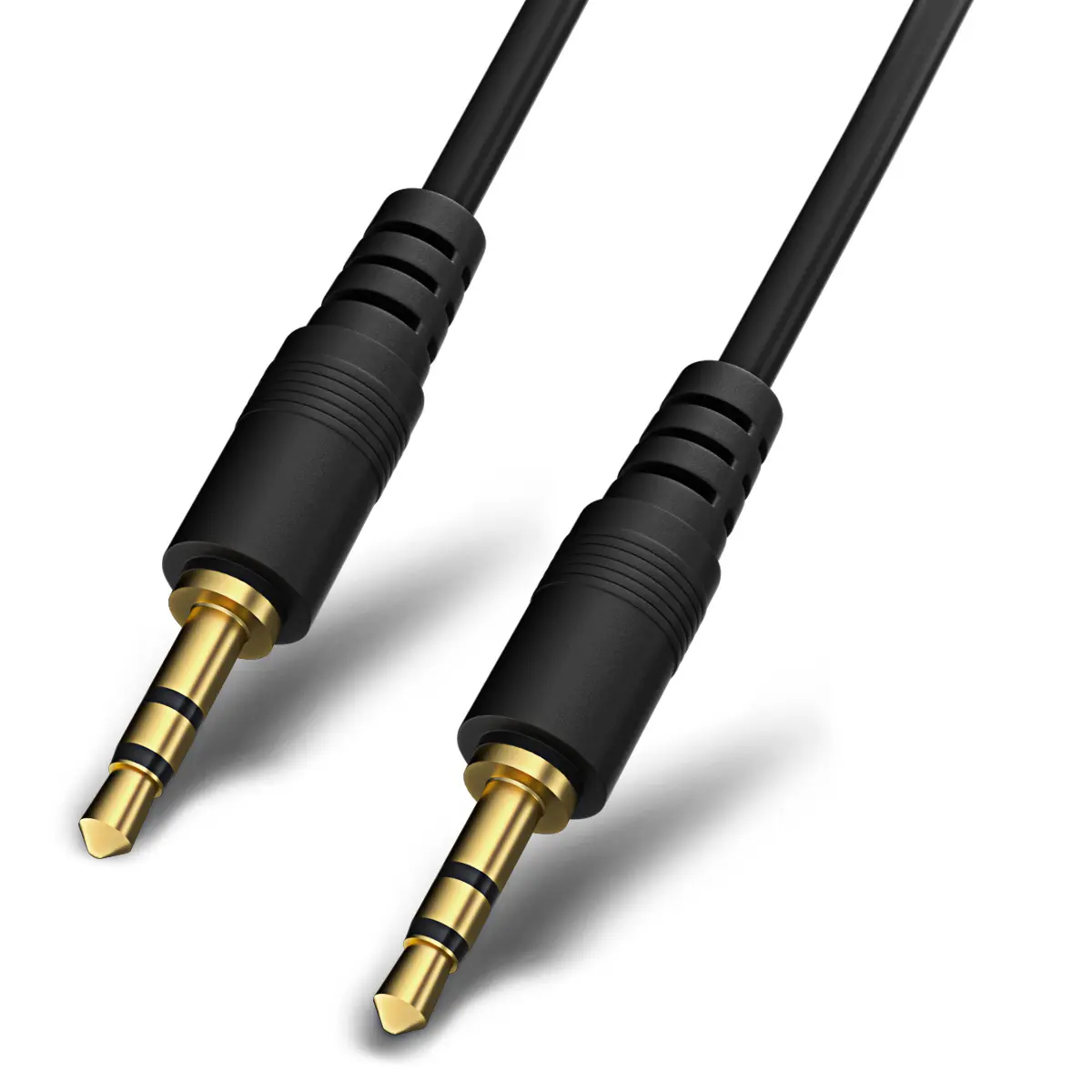 Cable auxiliar de 3,5mm Adaptador de entrada auxiliar de audio Cable auxiliar macho a macho para auriculares, automóvil, estéreos domésticos, altavoz, iPhone, iPad,