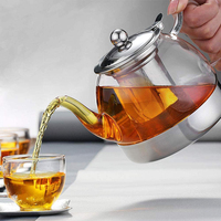 Théière en verre amovible pour la cuisine, vente en gros