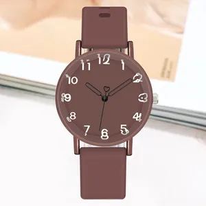 Reloj de silicona WJ-10824 para hombre y mujer, pulsera creativa disponible en varios colores, se puede personalizar