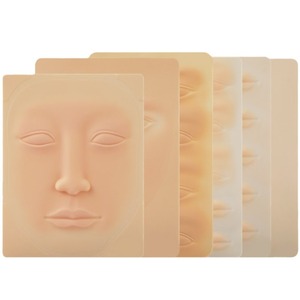 Silicona cara práctica piel simulación 3D ceja tatuaje entrenamiento cejas y labios aprendizaje cara entrenamiento - Product Image 2