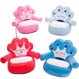 Phim Hoạt Hình Vương Miện Hoàng Tử Sang Trọng Đệm Trẻ Em Mini Sofa Đồ Chơi Với Tính Năng Lười Biếng Cho Phòng Của Trẻ Em Trang Trí Nội Thất - Product Image 1