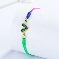 Bleu et violet multicolore Patchwork armure broderie tressé Bracelet fête femmes hommes cadeau Bracelets or 18 carats