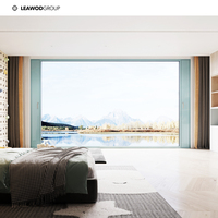 Proveedor de Ventanas de Aluminio con Rotura de Puente Térmico, Flujo Interior-Exterior con Ventanas de Vidrio Grandes Insonorizadas para Villas, Hoteles y Oficinas