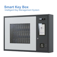 Gabinete de Llaves Inteligente con 45 Ranuras, Caja Fuerte con Control de Llaves RFID, Sistema Electrónico de Gestión de Llaves, Montaje en Pared, NFC, Huella Dactilar, Reconocimiento Facial