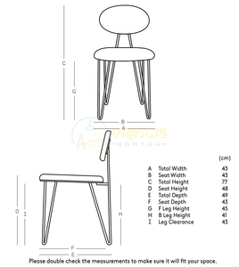 Silla de Madera con Respaldo Redondo Estilo Mid-Century, Patas Metálicas Tipo Hairpin, Mueble de Salón Moderno Industrial, Decoración para el Hogar - Product Image 5