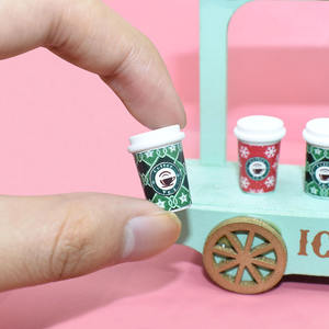 Nouvelles breloques en résine en forme de mini-tasses à café, accessoires miniatures pour jeux de simulation alimentaire, pour la décoration de coques de téléphone portable DIY - Product Image 5