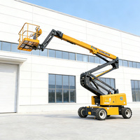 Plateforme de travail aérienne électrique autonome hydraulique 22m à bras courbé avec niveau laser et moteur pour la construction de précision