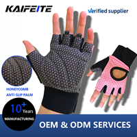 Gants de sport demi-doigts personnalisés pour hommes et femmes, avec support de poignet, respirants, en microfibre, antidérapants, pour la musculation et le fitness