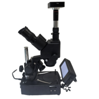 10X-40X Zoom Jewelry Gemological Examination Trinocular Microscope Diamonds and Gemstones Analysis & Testing Microscope
