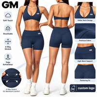 Ensemble de yoga décontracté GM pour femmes, coupe ajustée, séchage rapide, polyvalent, chic, athleisure, idéal pour le Pilates et le studio, collection été