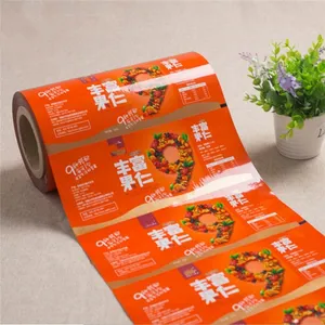 Sealing Packaging Aluminum Foil Food Grade Plastic Rolls Transparent Stock Snack Scrap Packing Pouch Sachet Bag opp Film Roll