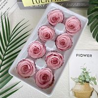 Eeuwige Roos Natuurlijk Ge conserveerde Bloem Materiaal 8 stuks in doos Verse Rozen Handgemaakt DIY Cadeau voor Kerstmis Moederdag Valentijnsdag