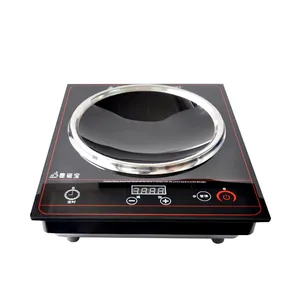 Kitchen Appliance Commercial Induction Wok Burner Double Induction Cooker 3000w Custom Sticker OEM Steel Switch Ceramic Glass