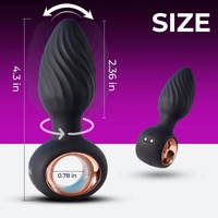 Vibromasseur anal rotatif électrique en silicone, stimulateur anal, masseur de prostate, produits sexuels de luxe, jouets sexuels anaux