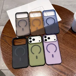 Funda Magnética con <span class=keywords><strong>Carga</strong></span> Inalámbrica CHAOYIDIAN, Diseño Corrugado, para <span class=keywords><strong>iPhone</strong></span> 17 Air 16 15 14 13 <span class=keywords><strong>12</strong></span> 11 Pro Max, Antigolpes, Acabado Mate - Product Image 6