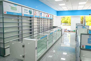 05-QWJYS006-B أثاث وتجهيزات عرض مخصصة للصيدليات لتصميم داخلي لمتاجر الأدوية - Product Image 6