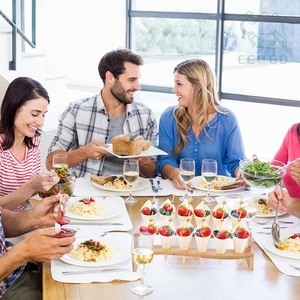 ที่วางของตกแต่งงานแต่งงานแบบกำหนดเอง ชั้นวางไม้ไผ่สำหรับจัดเก็บ จัดแสดงอาหาร ที่วางโคนไอศกรีม ที่วางโคนน้ำแข็งไส - Product Image 6
