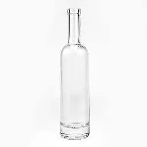 High quality whiskey vodka small glass bottle 350ml custom logo printing glass Arizona liquor bottle