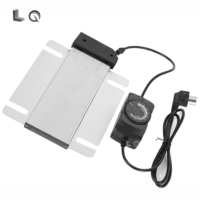 LQ Accessoires Chauffe-Plat Électrique en Alliage d'Aluminium, Chauffe-Nourriture, Kit de Service Buffet