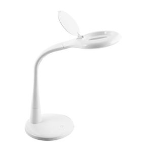 Lampada flessibile con lente d'ingrandimento, 8W 595lm 5000K, regolabile, flessibile e orientabile, con controllo touch, ideale per la precisione - Product Image 1