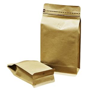 Borsa a chiusura lampo a otto lati su misura all'ingrosso con finestra sacchetti di plastica a prova di umidità per la confezione del caffè - Product Image 5