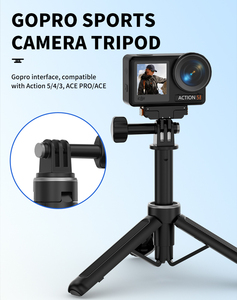 Produits de dropshipping très demandés : Combo <span class=keywords><strong>mini</strong></span> trépied et perche VT13 pour caméra d'action robuste, idéal pour une production cinématographique fluide en déplacement - Product Image 3