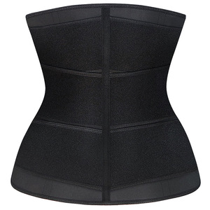 En gros 3 Courroies 9 <span class=keywords><strong>Os</strong></span> En Acier Réglable Femmes Latex Taille Formateur Corset Ceinture avec Fermeture À Glissière - Product Image 4