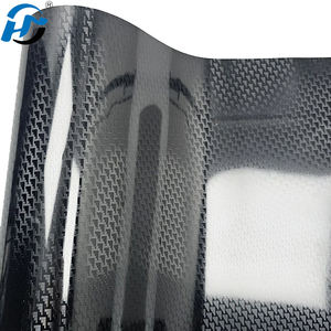 Pegatina <span class=keywords><strong>automotriz</strong></span> de fibra de carbono chapada en patrón de avión negro de alto brillo PET TPU para películas de carrocería de coche calcomanías vinilo envolvente para vehículos - Product Image 5