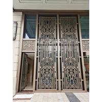 Paravents modernes en métal découpés au laser (acier, aluminium, laiton) – Séparateurs de pièce style art oriental pour intérieur/extérieur