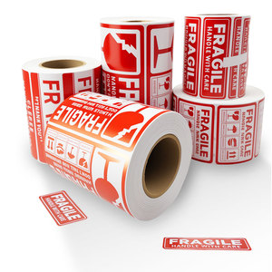 Tùy Chỉnh Không Thấm Nước Dính Bán Bóng Thông Báo Dễ Vỡ Sticker Cảnh Báo Nhãn - Product Image 6