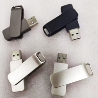 Clé USB pivotante 2-en-1 Type-C OTG en métal haute vitesse, multi-capacités, avec logo personnalisé, nouveau cadeau promotionnel