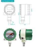 Aice Tech 4-Way Stainless Steel Pressure Switch with IP65 4-20mA Output LED Display for Hydropower Oil & Chemical Industries