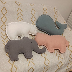 Suave ramio Animal relleno pingüino conejo búho jirafa rinoceronte oso perezoso felpa almohada bebé comodidad peluche muñeca sofá Decoración - Product Image 6