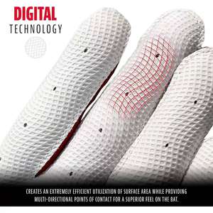 Gants de frappe de baseball Boodun personnalisés en gros, 100 % polyester, en cuir, fermeture auto-agrippante, pour adultes, sport professionnel - Product Image 4