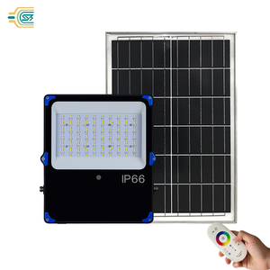 Solar <b>LED</b> Flood <b>Light</b> IP66 Waterproof Outdoor Garden Wall Lamp 5000K Daylight Aluminum Body <b>Surface</b> <b>Mounted</b> - Product Image 2