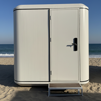 Module de couchage 5-en-1 résistant avec toilettes, anti-humidité, anti-vent, anti-feu, anti-corrosion pour café, cour, garde-corps, abri de voiture, kiosque