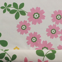 Tissus 100% polyester à imprimé floral, lot de 2 pièces, bon marché, étoffe en microfibre brossé à impression
