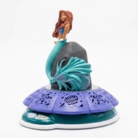 Figurine interactive rotative en PVC avec son et lumière, 25 cm, boîte musicale personnalisée IP pour souvenirs promotionnels et cadeaux d'activités