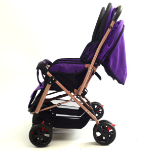 Système de poussette double légère 3-en-<span class=keywords><strong>1</strong></span>, pliable, avec siège <span class=keywords><strong>auto</strong></span> intégré - Product Image 4