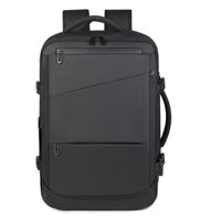 Ransel Oxford Kapasitas Besar Tahan Air, Dapat Diperluas, Unisex dengan Antarmuka USB untuk Laptop Bisnis dan Perjalanan Sehari-hari