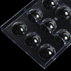 CC0100B Moule sphérique pour bonbons au chocolat fait à la main Moule en plastique et résine pour chocolat brut et savon Moule en silicone pour gâteau numéro de modèle stéréo - Product Image 5